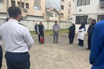 برگزاری مانور اطفای حریق